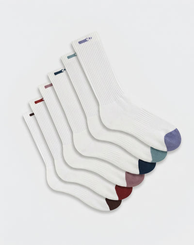 Medias deportivas largas unisex pack x6 surtido