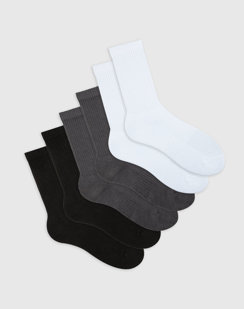Medias deportivas unisex largas en algodón pack x6unds surtidas