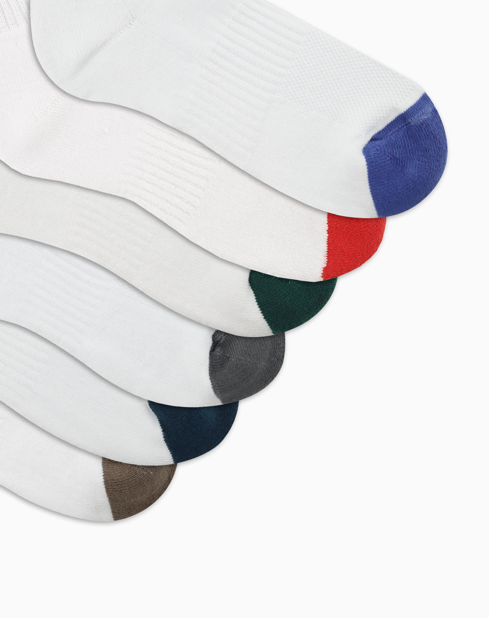 Medias deportivas unisex largas algodón pack x6 surtido