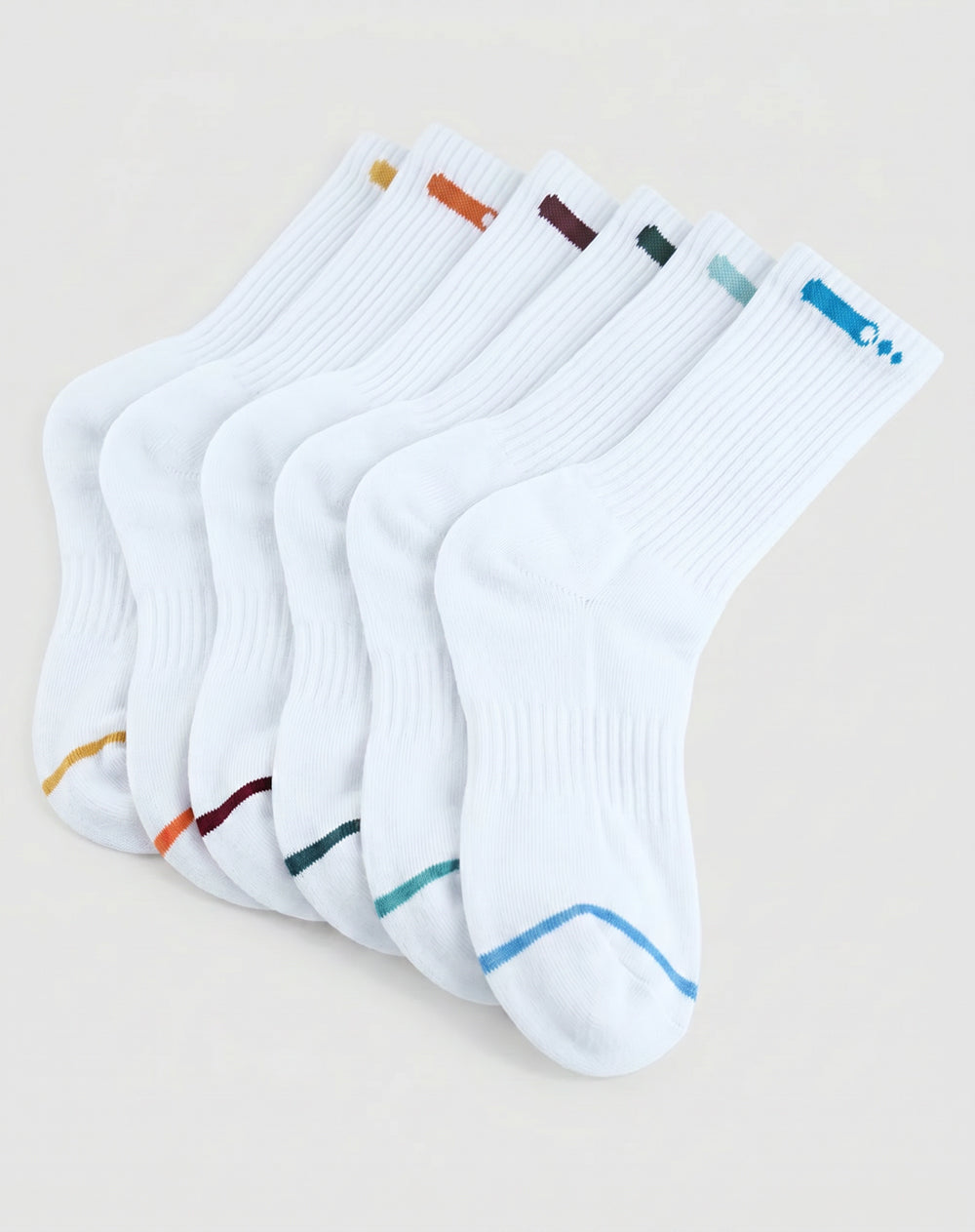 Medias deportivas largas unisex pack x6 surtido