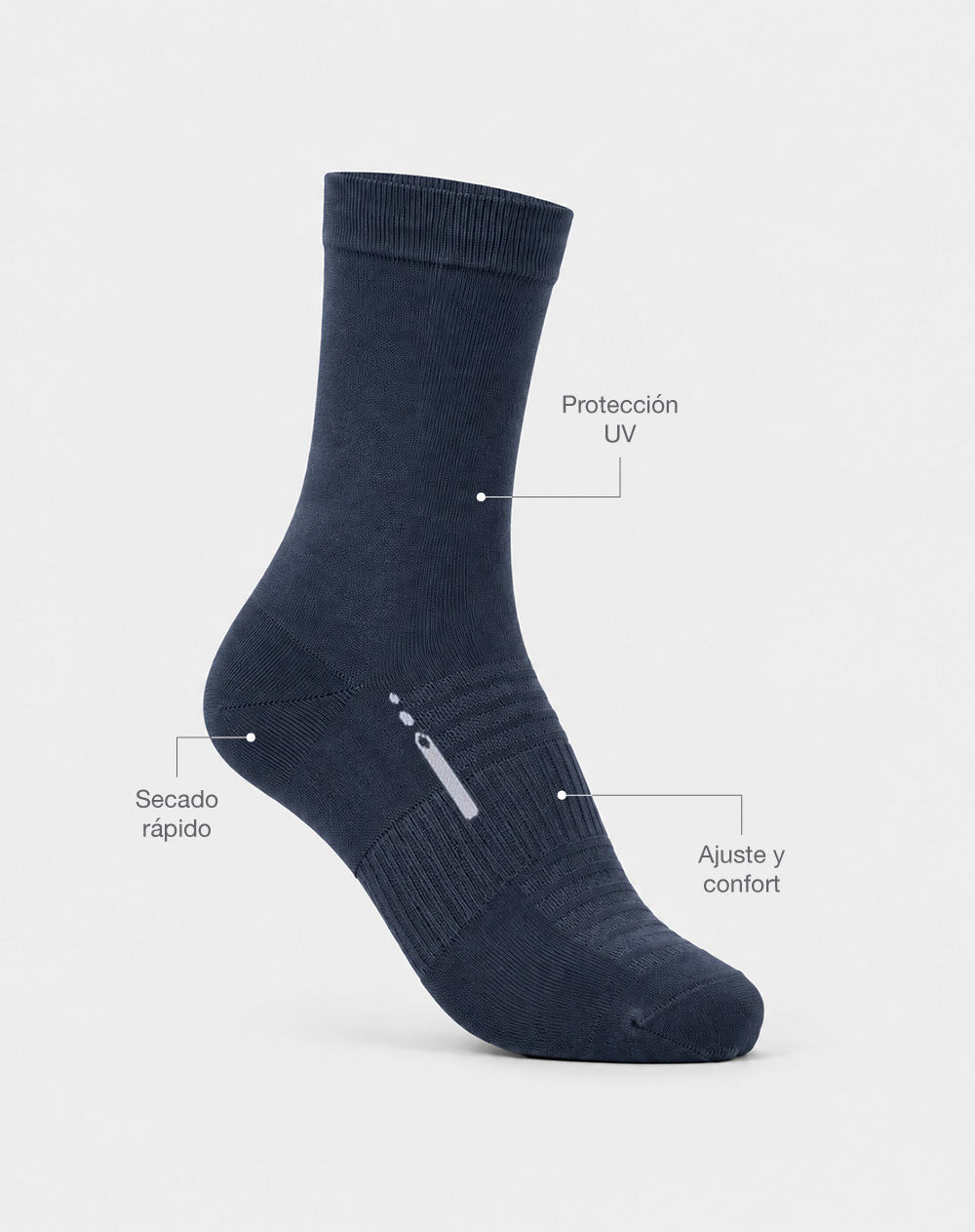Medias deportivas unisex largas ciclismo azules