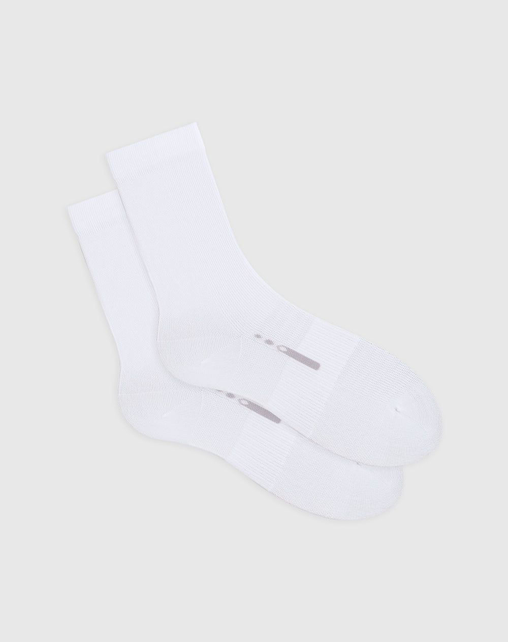 Medias deportivas unisex largas ciclismo blancas