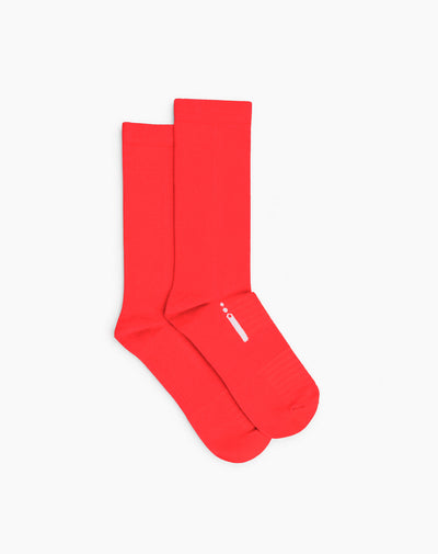 Medias deportivas unisex largas ciclismo roja