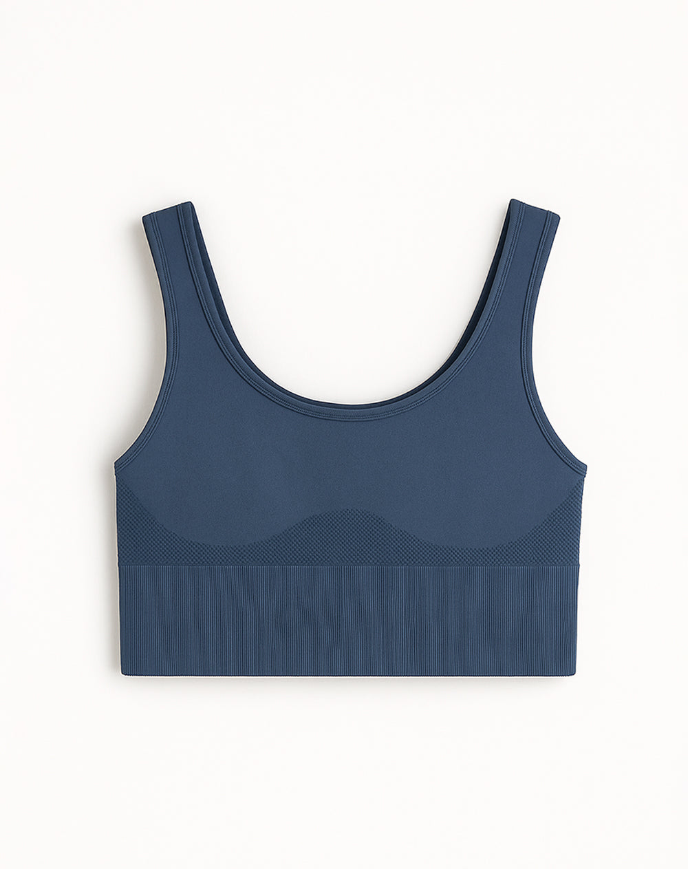 Top deportivo soporte alto seamless zul