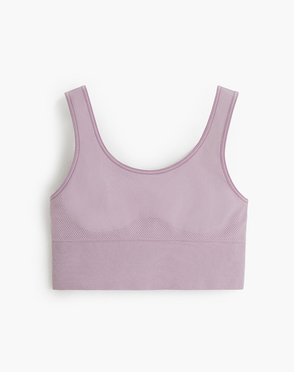 Top deportivo soporte alto seamless antibacterial morado