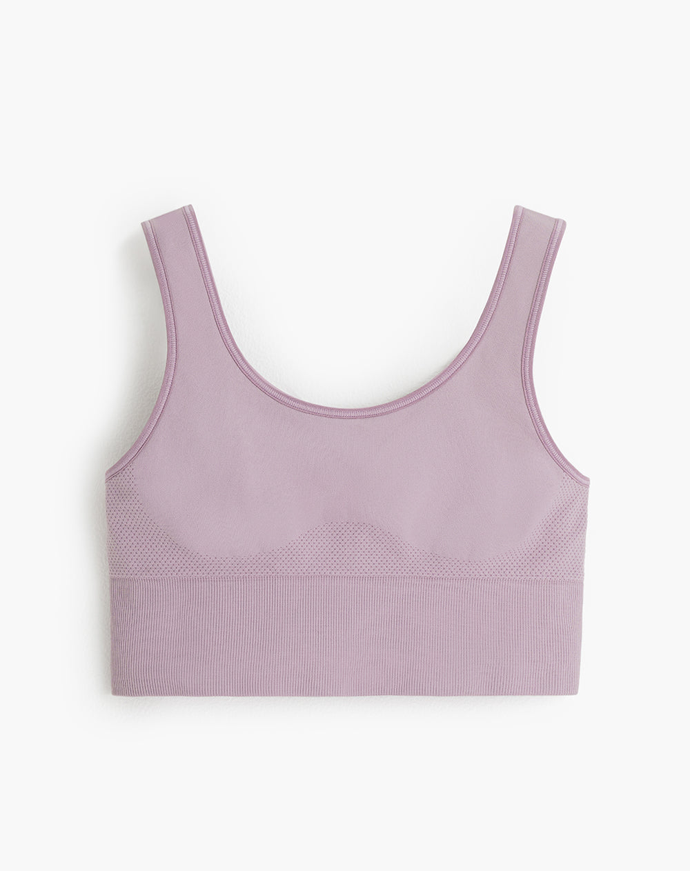 Top deportivo soporte alto seamless antibacterial morado
