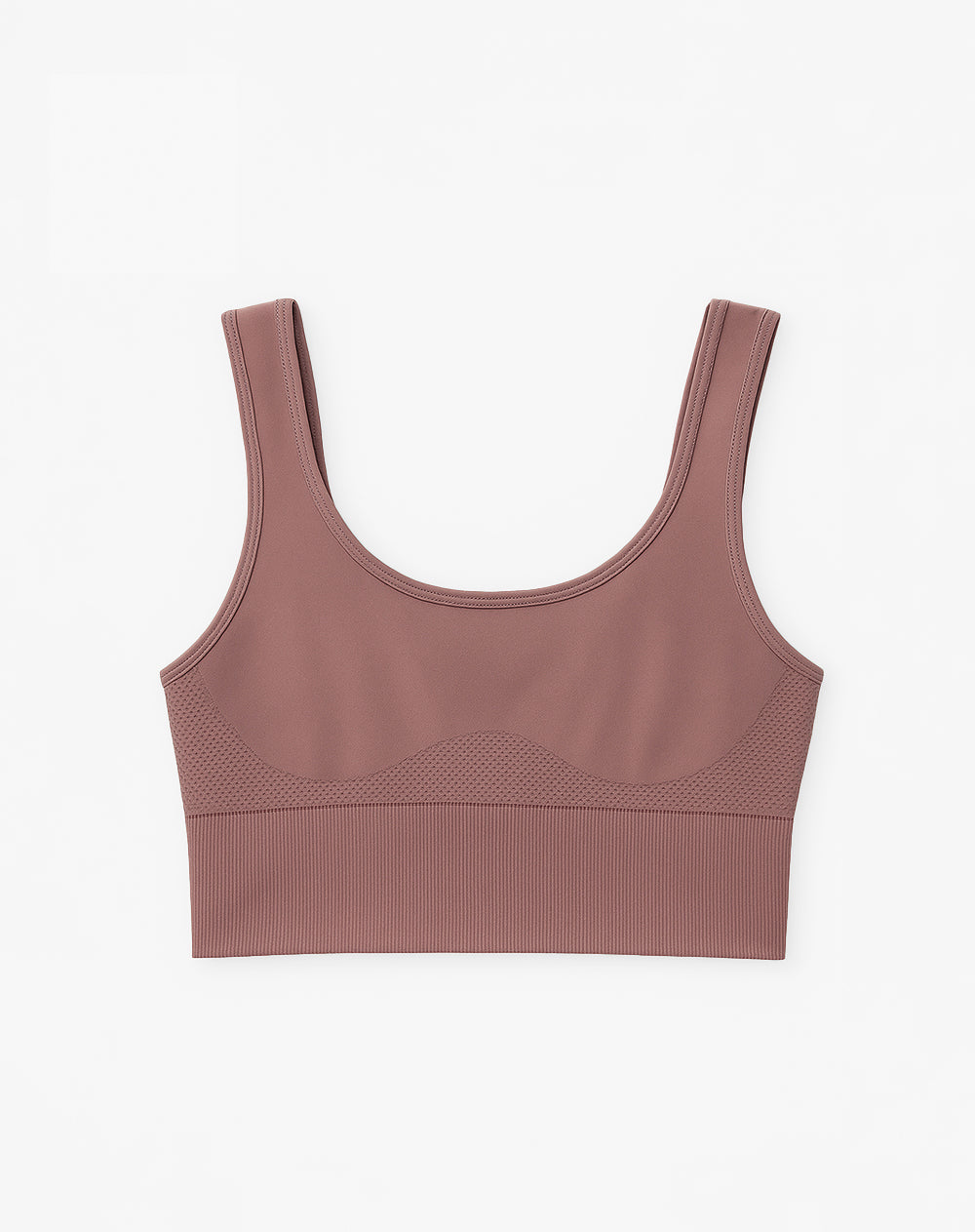 Top deportivo soporte alto seamless antibacterial palo rosa