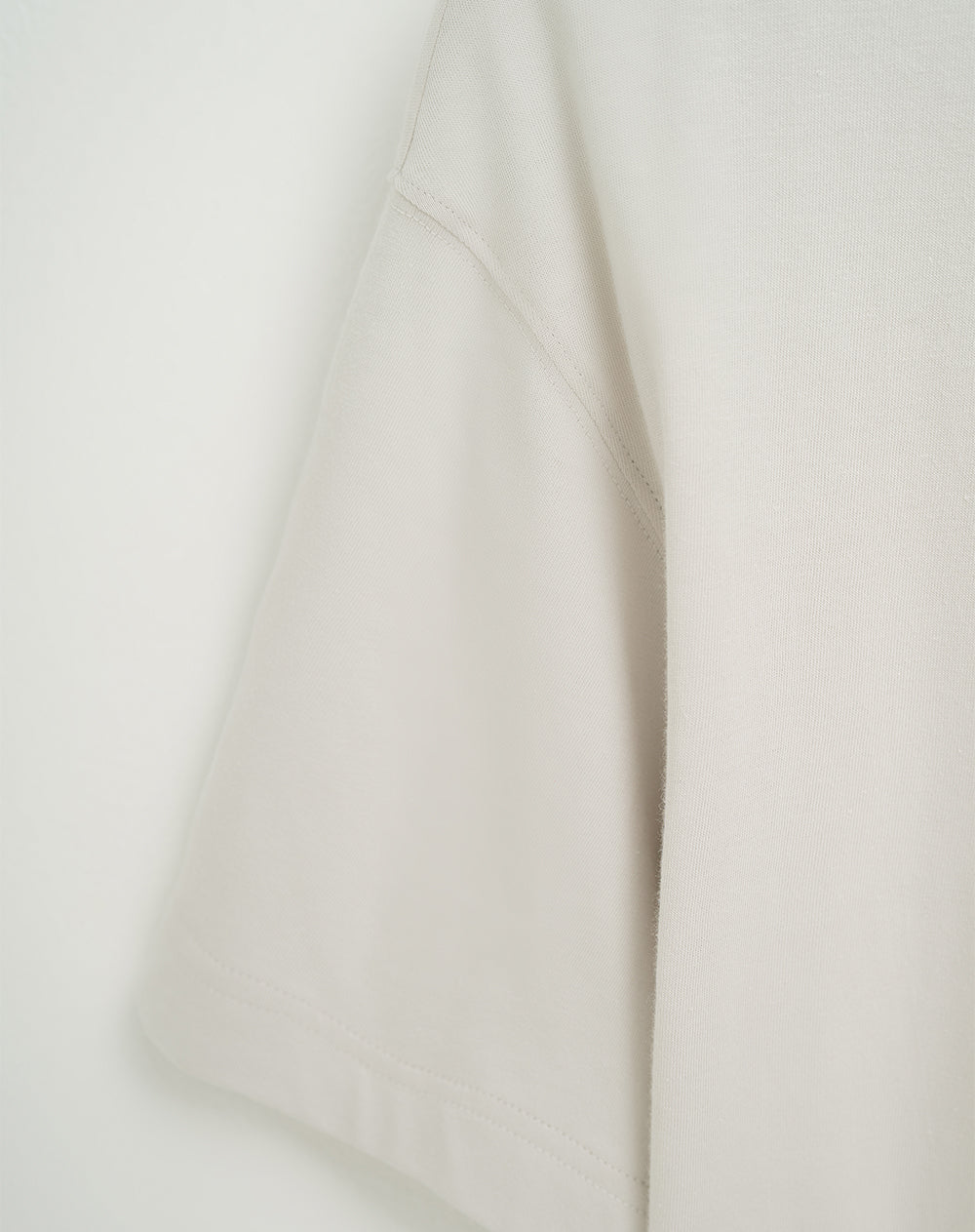 Camiseta oversize algodón sostenible gris claro mujer