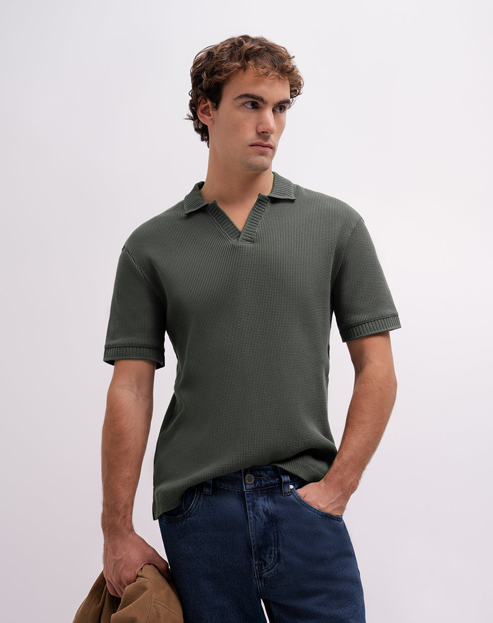 Polo regular fit verde