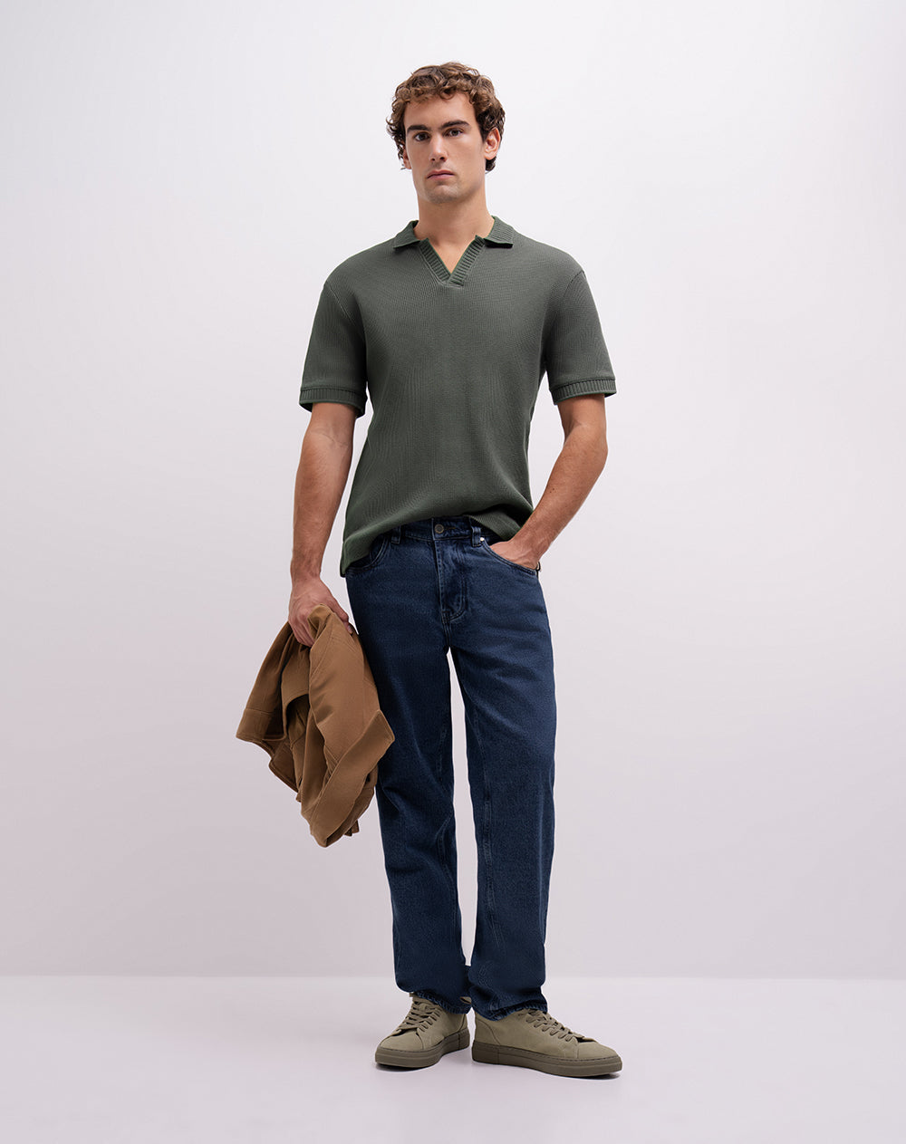 Polo regular fit verde