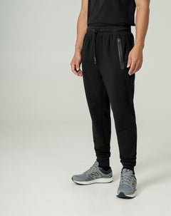 Jogger de algodón sostenible negro hombre