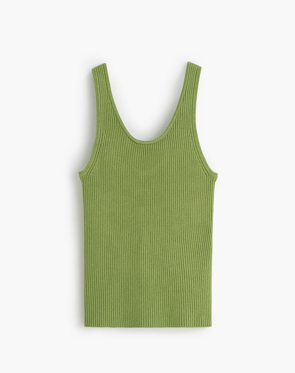 Camiseta esqueleto ajustada tejido de punto verde mujer