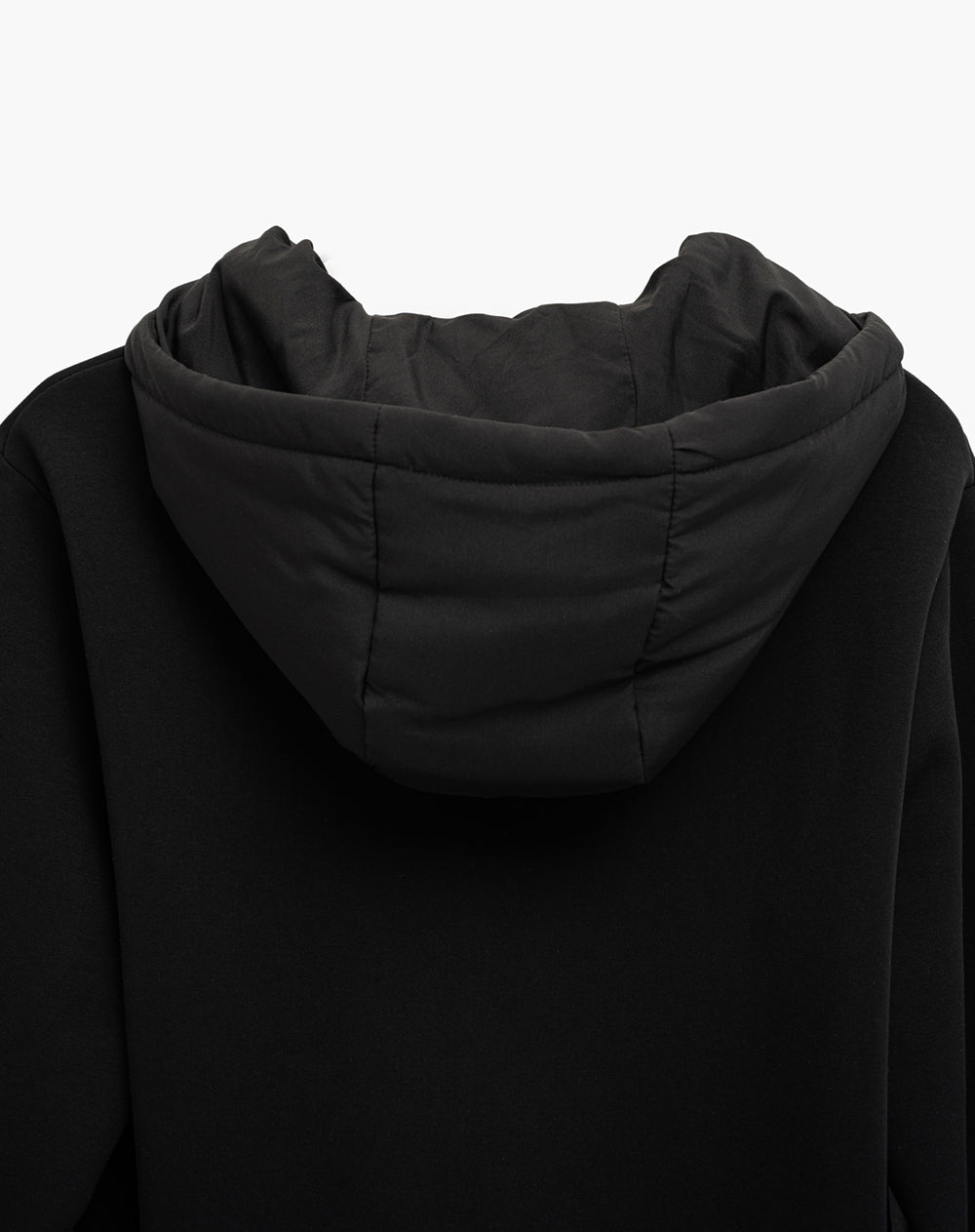 Buzo confort con capucha negra hombre