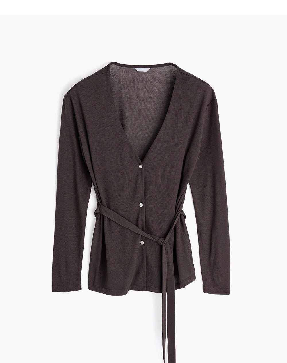 Buzo tipo kimono tejido de punto café mujer