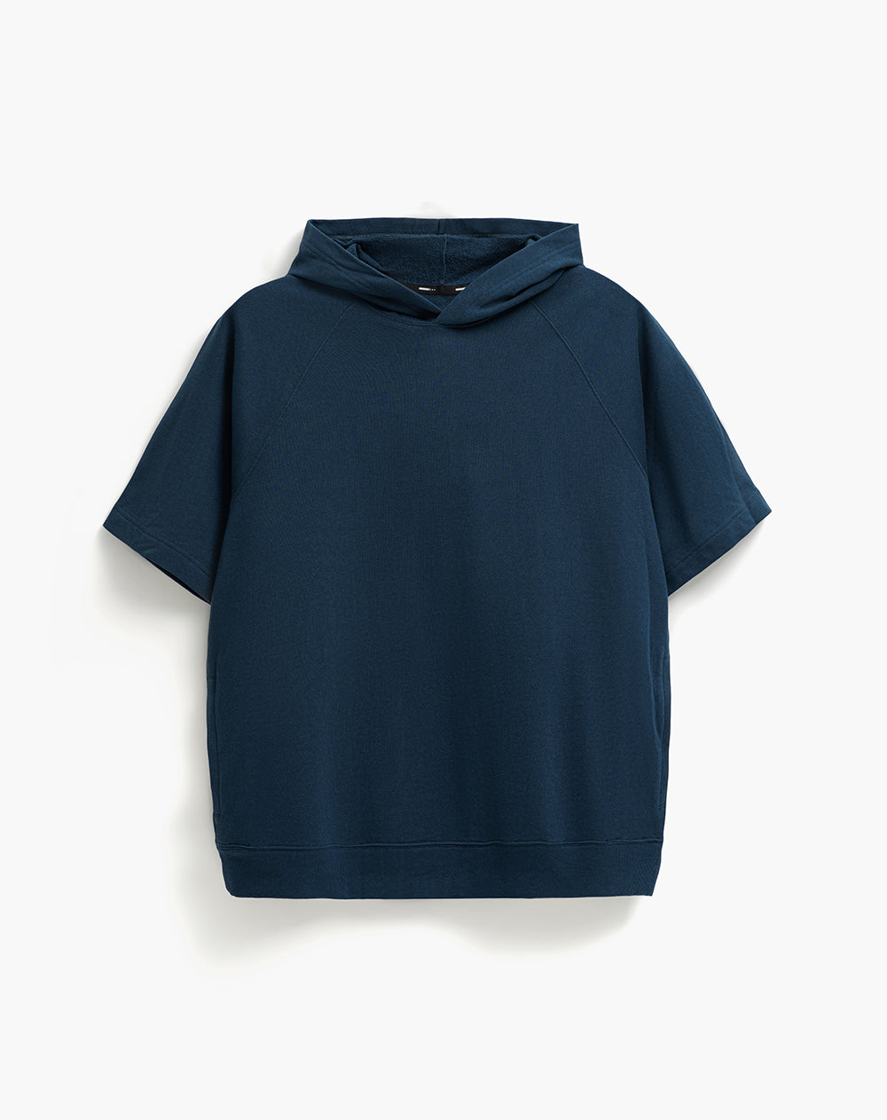 Chaleco regular con capucha azul hombre