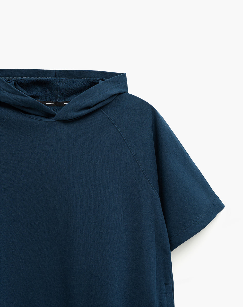 Chaleco regular con capucha azul hombre