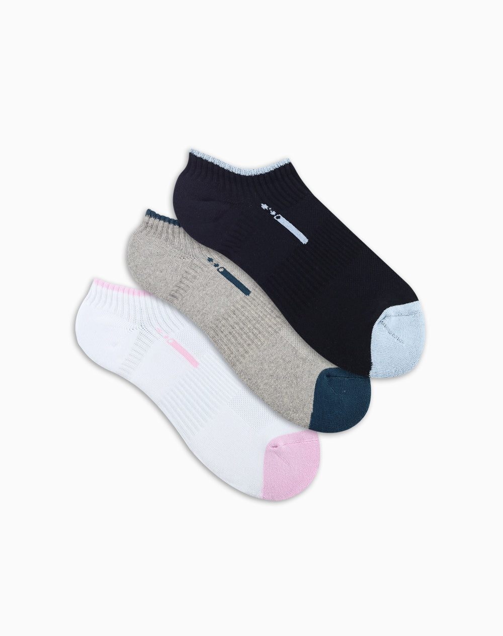 Medias deportivas mujer tobillera corta pack x3 surtido