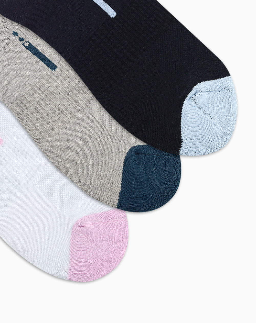 Medias deportivas mujer tobillera corta pack x3 surtido