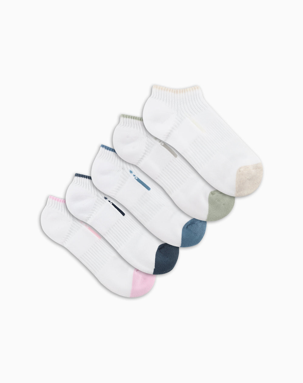 Medias deportivas mujer tobillera corta pack x5 surtido