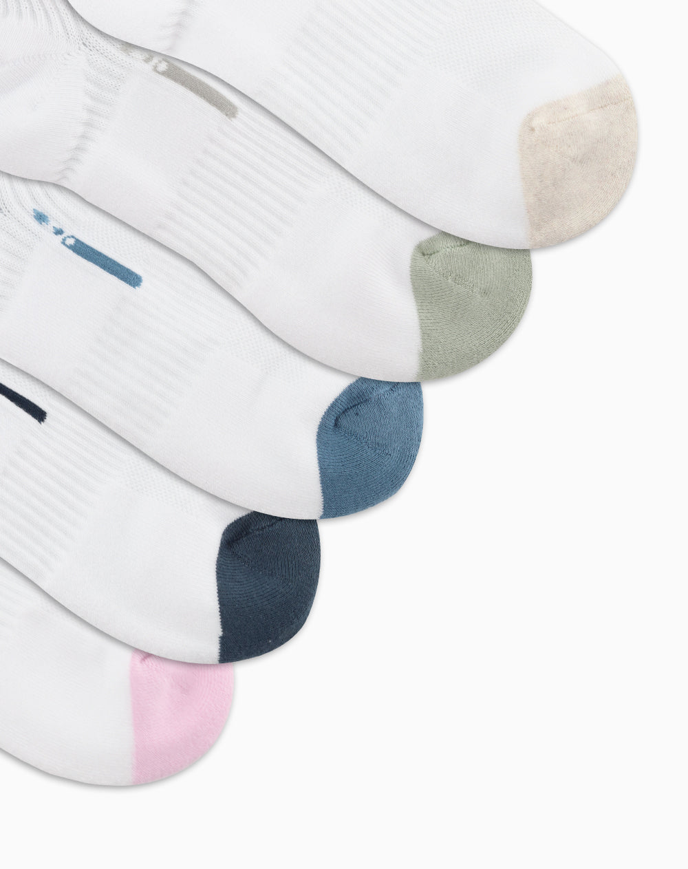 Medias deportivas mujer tobillera corta pack x5 surtido