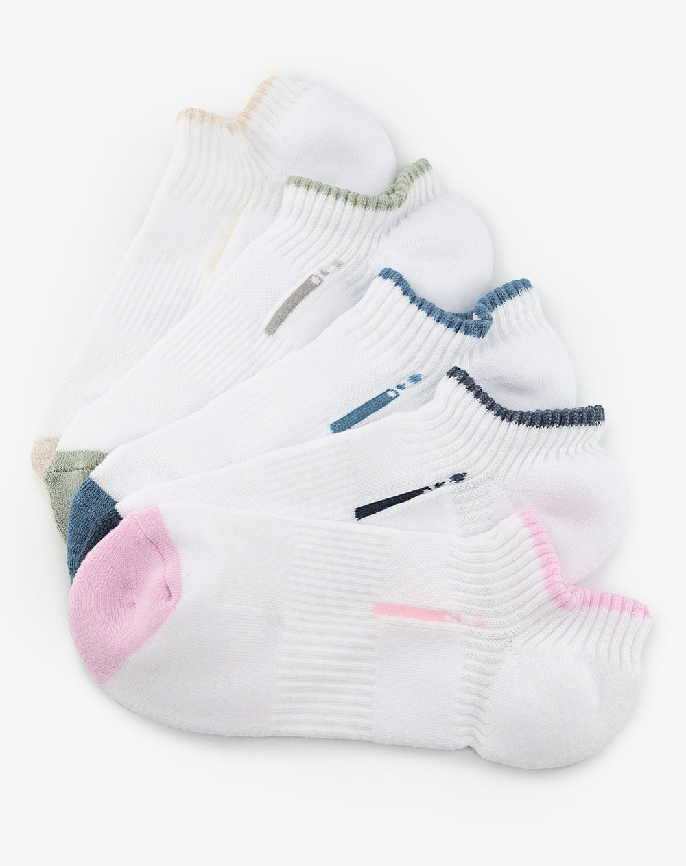 Medias deportivas mujer tobillera corta pack x5 surtido