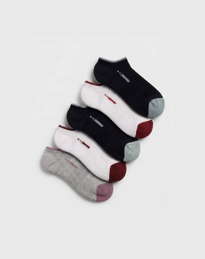 5 pares de medias tobilleras surtido