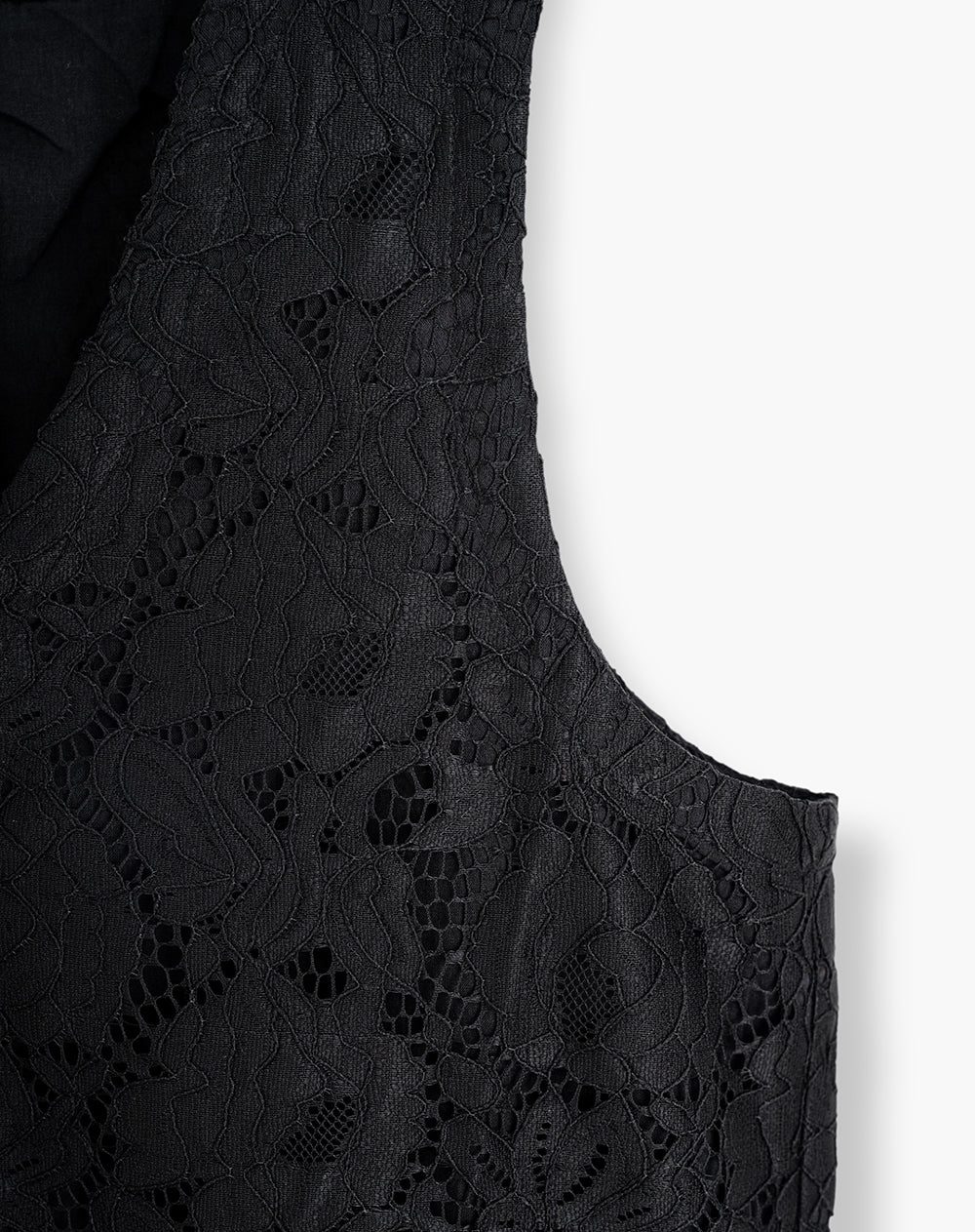 Chaleco loose fit sin capucha negro