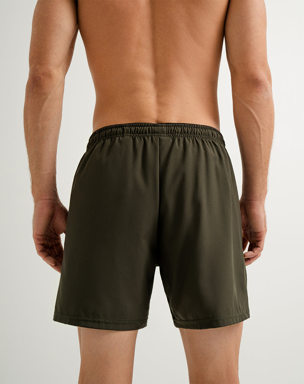 Pantaloneta Verde Militar Punto Blanco
