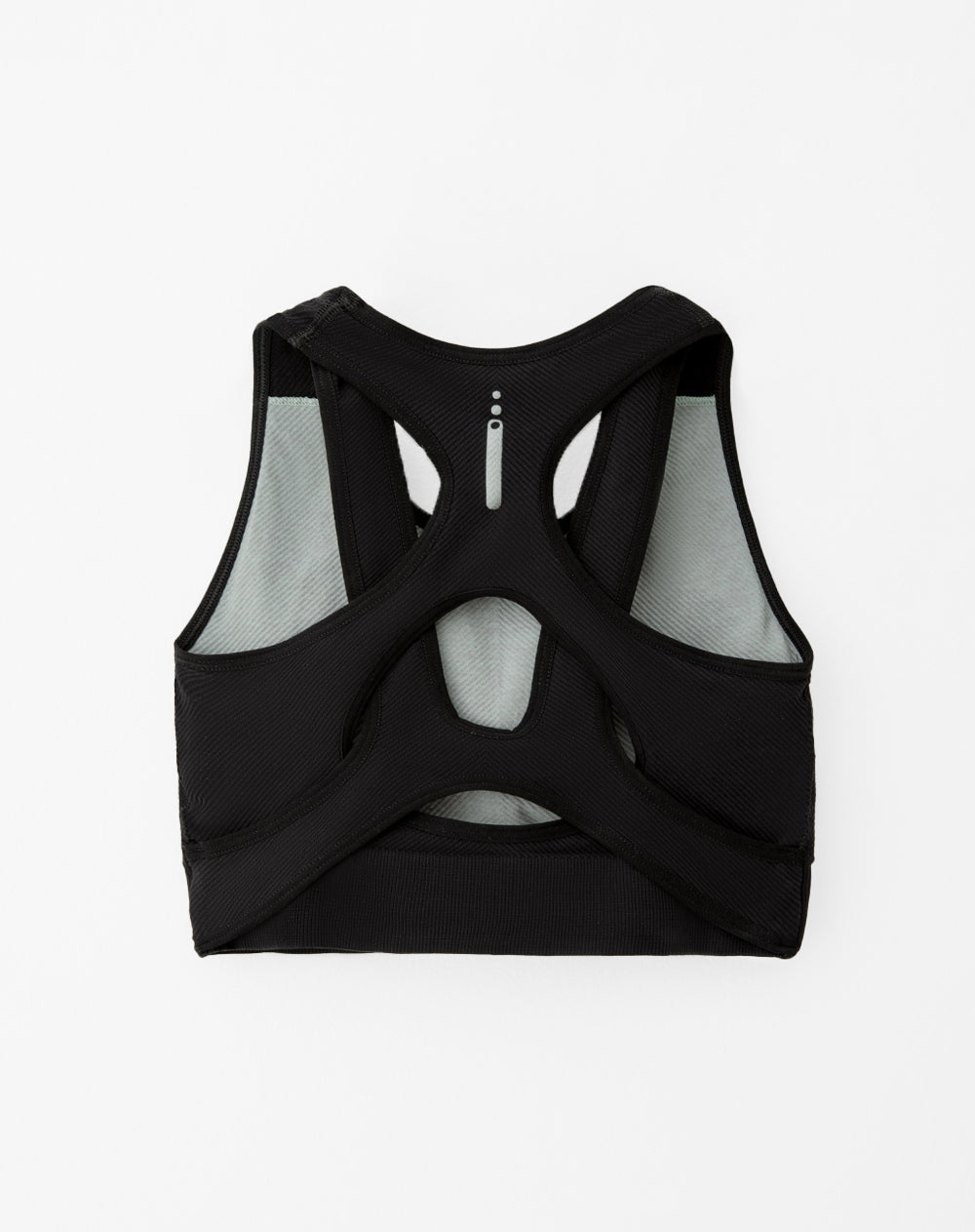 Top deportivo soporte alto seamless negro