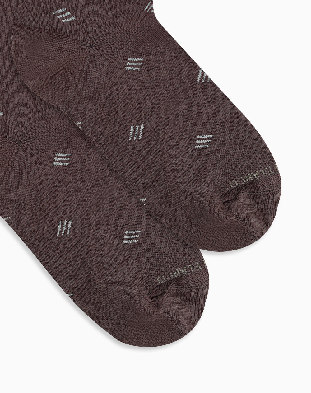 Medias hombre largas formal café figuras