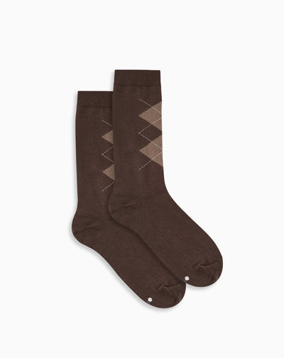 Medias mujer largas casuales café