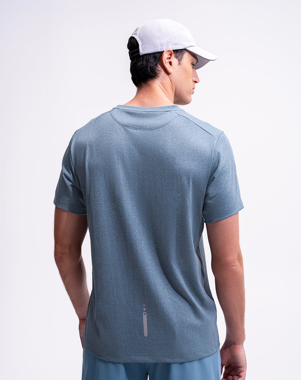 Camiseta deportiva control humedad azul hombre