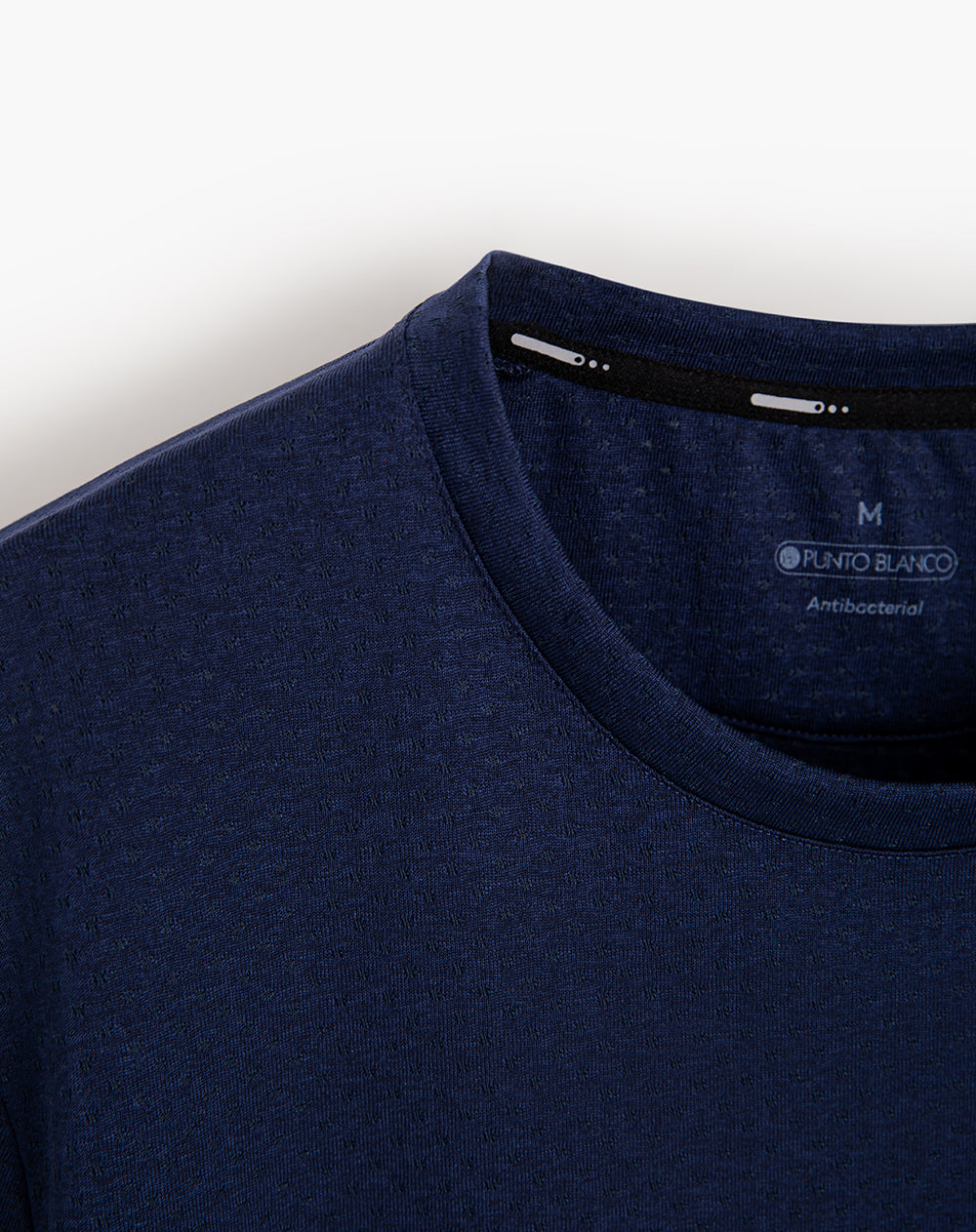Camiseta deportiva hombre control humedad azul