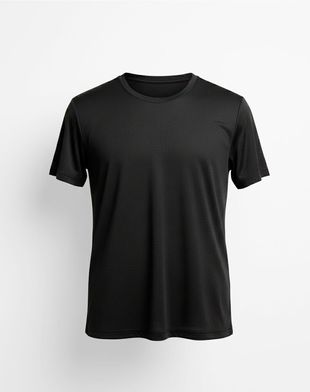 Camiseta deportiva control humedad negra hombre
