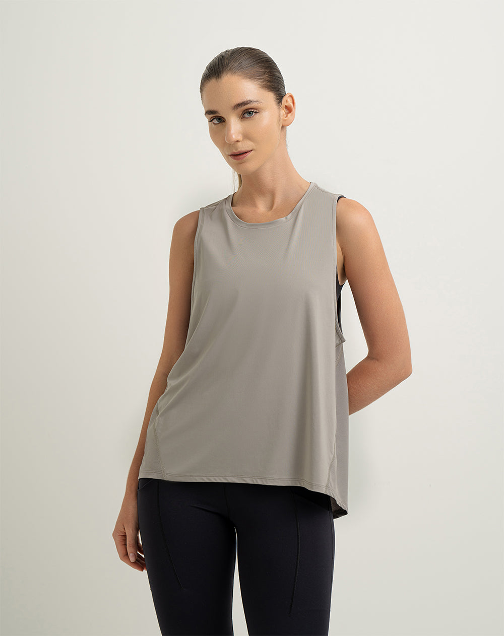 Camiseta regular fit café