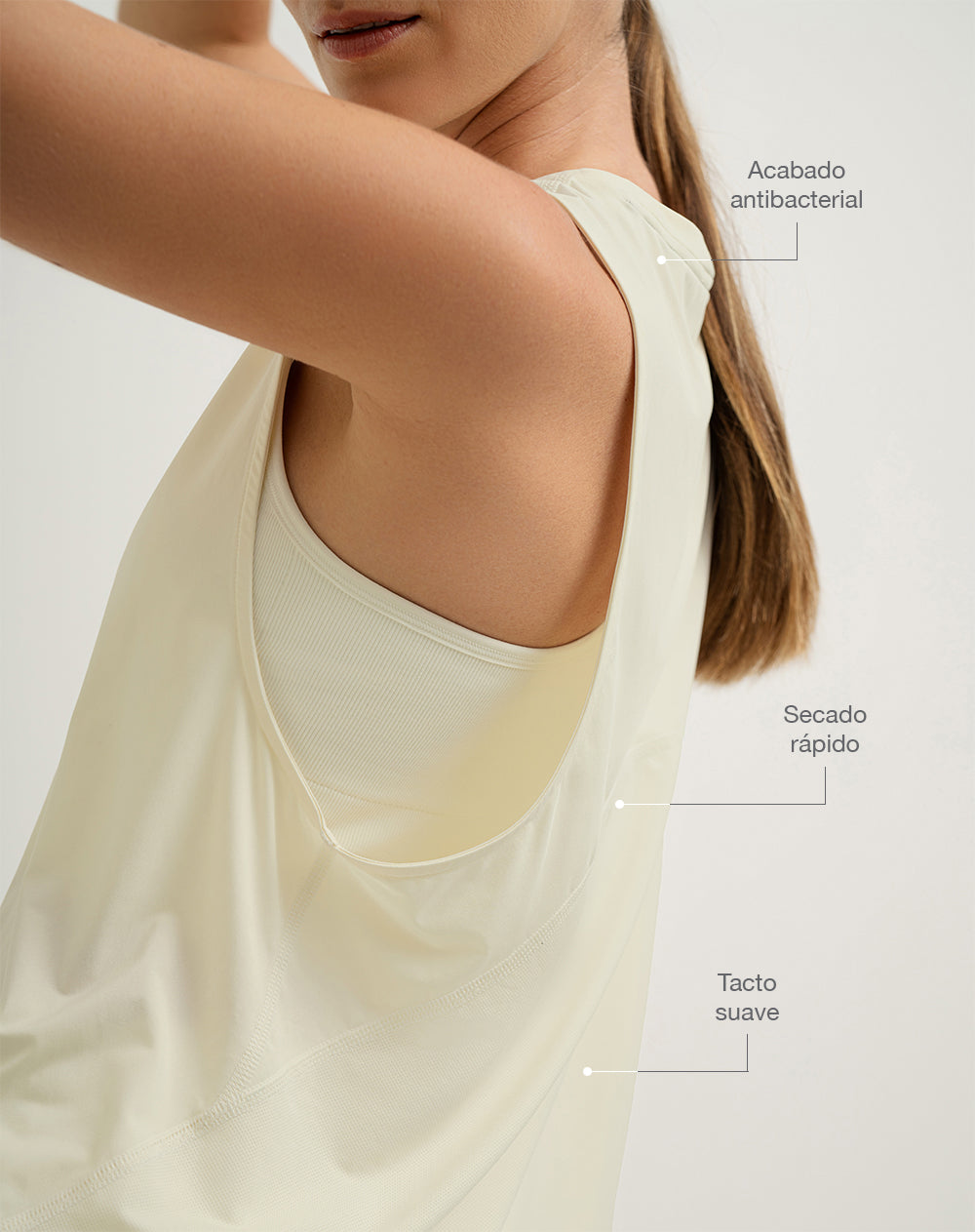 Camiseta esqueleto deportiva control humedad habana mujer