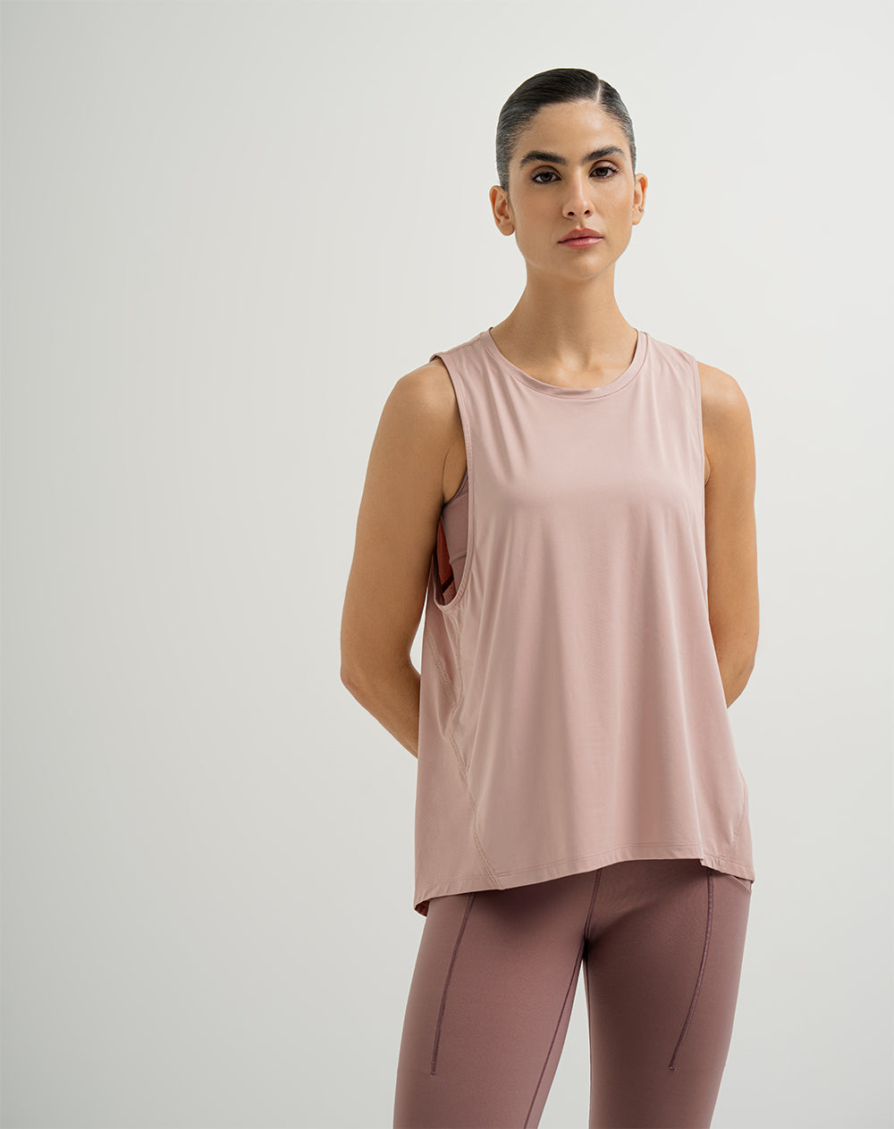 Camiseta esqueleto deportiva mujer control humedad palo de rosa