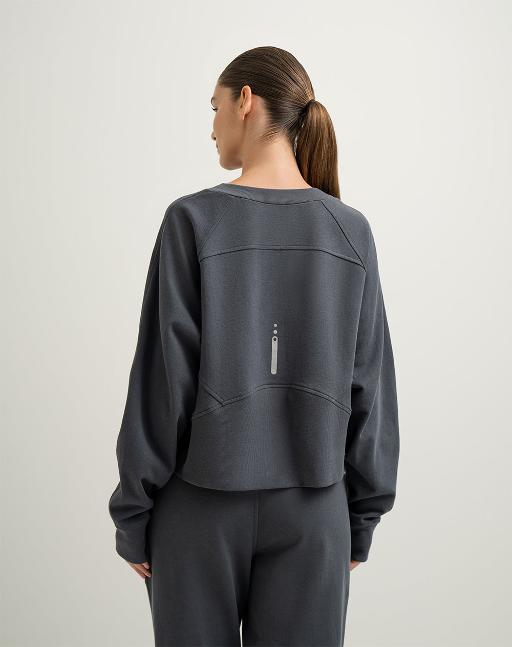 Buzo algodón sostenible gris para mujer