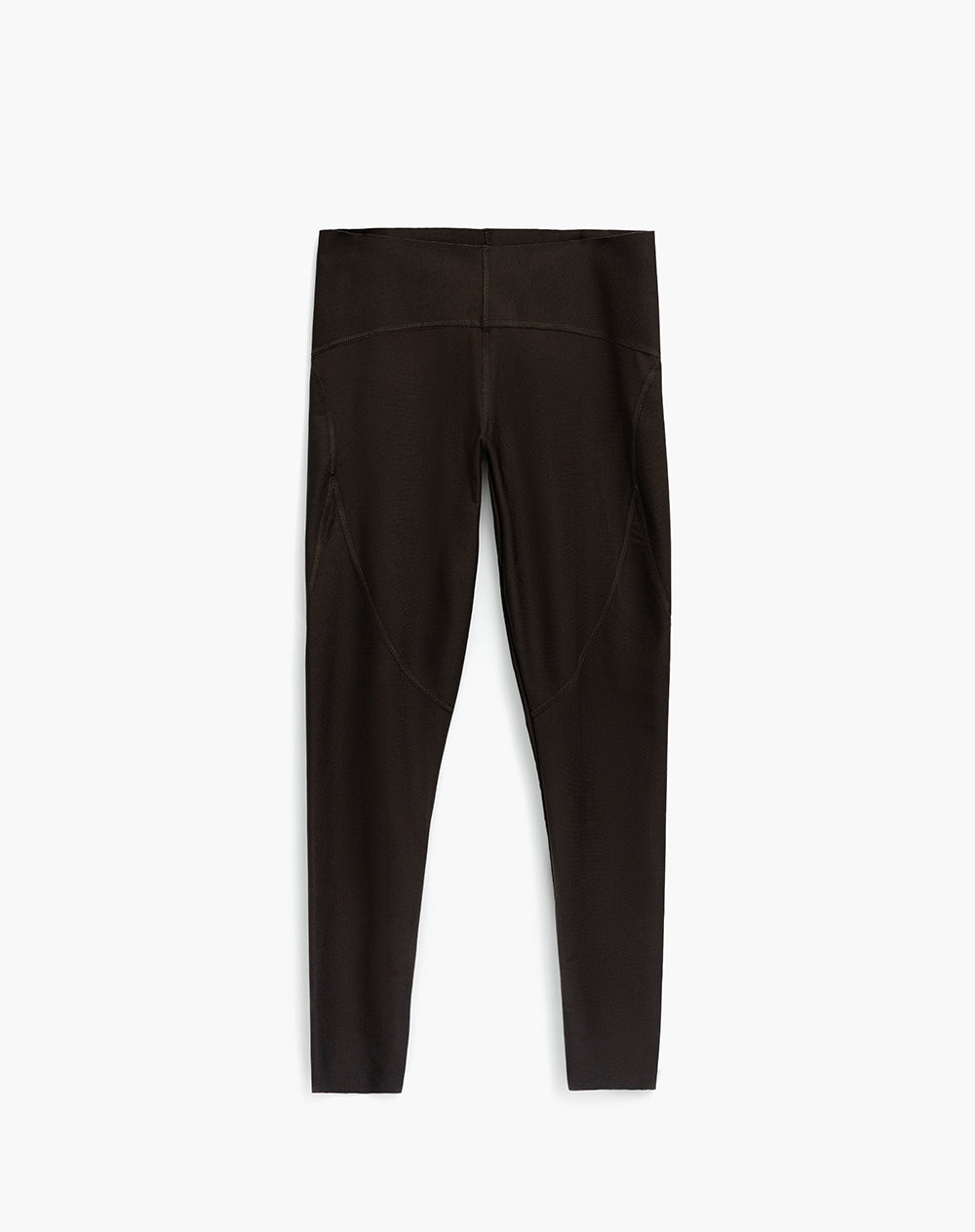 Legging deportivo control abdomen café mujer