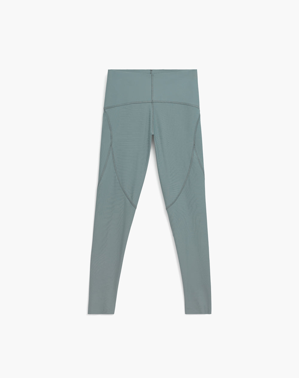Legging deportivo tiro alto control abdomen gris verdoso mujer