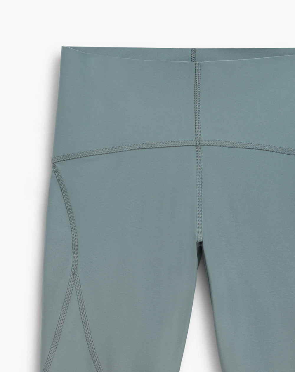 Legging deportivo tiro alto control abdomen gris verdoso mujer