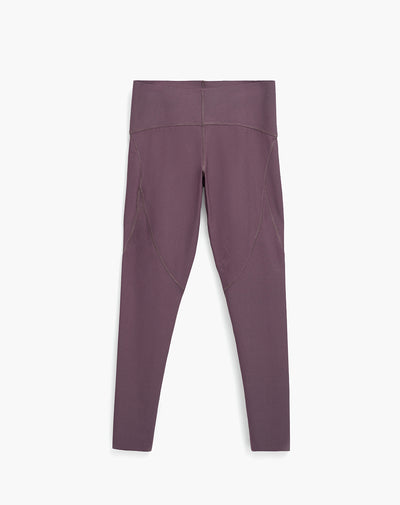 Legging deportivo control abdomen morado mujer