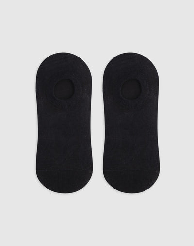Medias para mujer tobilleras cortas en algodón pack x2unds negras