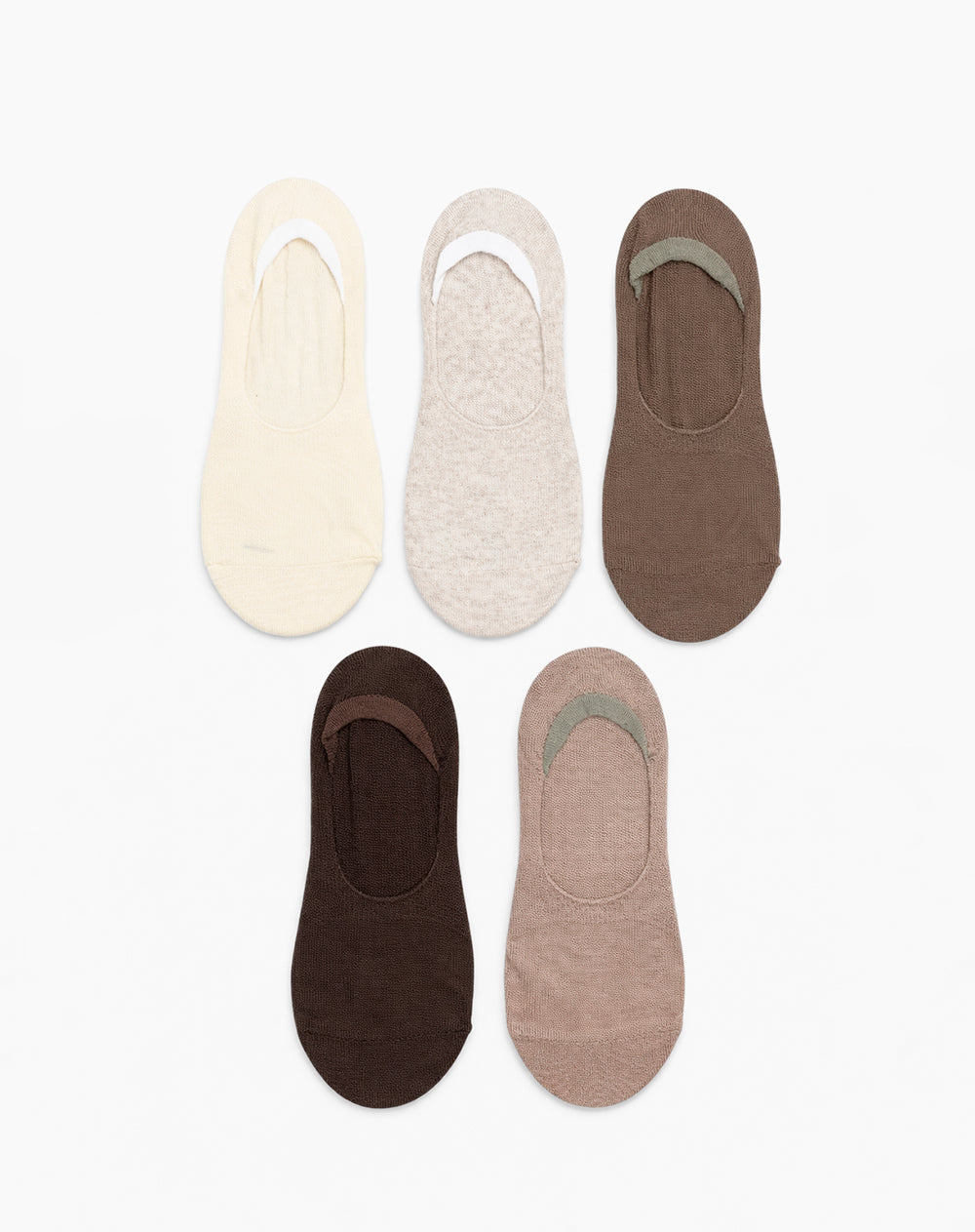 5 pares de medias baletas surtido