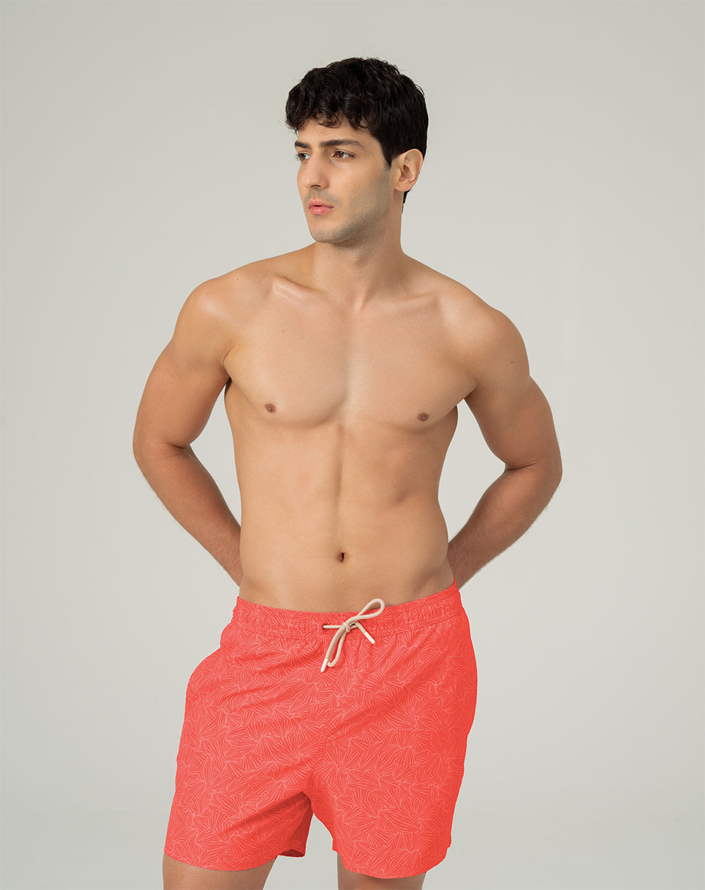 Pantaloneta rosada estampada