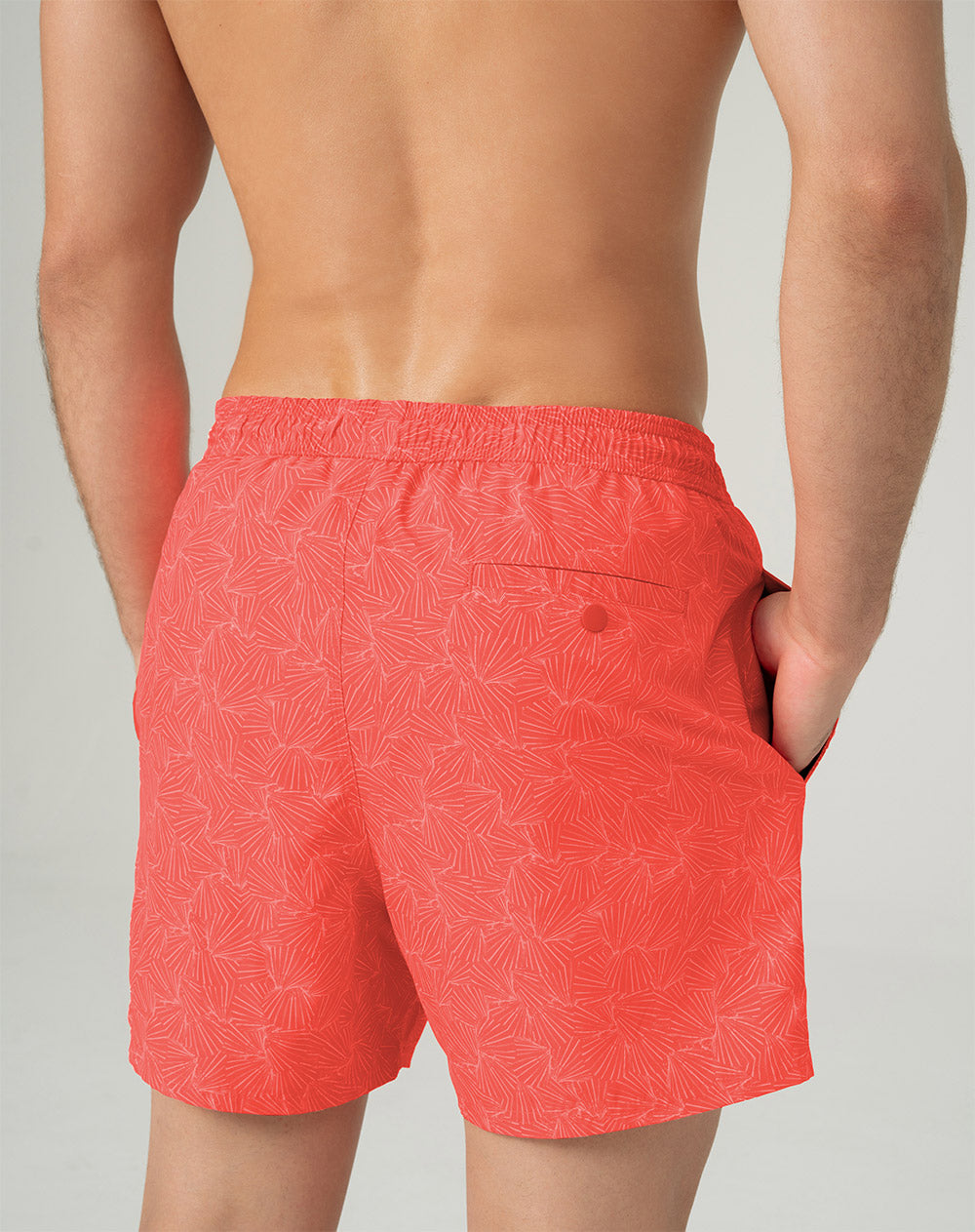 Pantaloneta rosada estampada