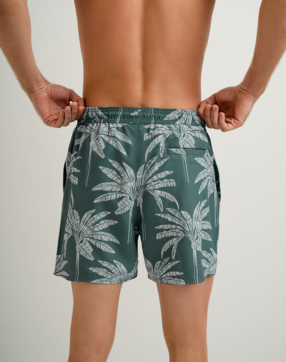 Pantaloneta verde estampado