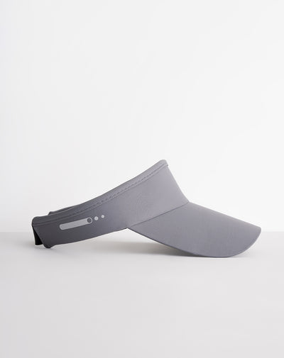 Visera deportiva gris unisex