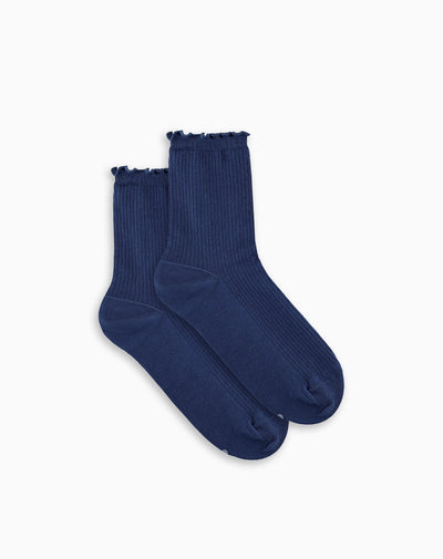 Medias cortas azules