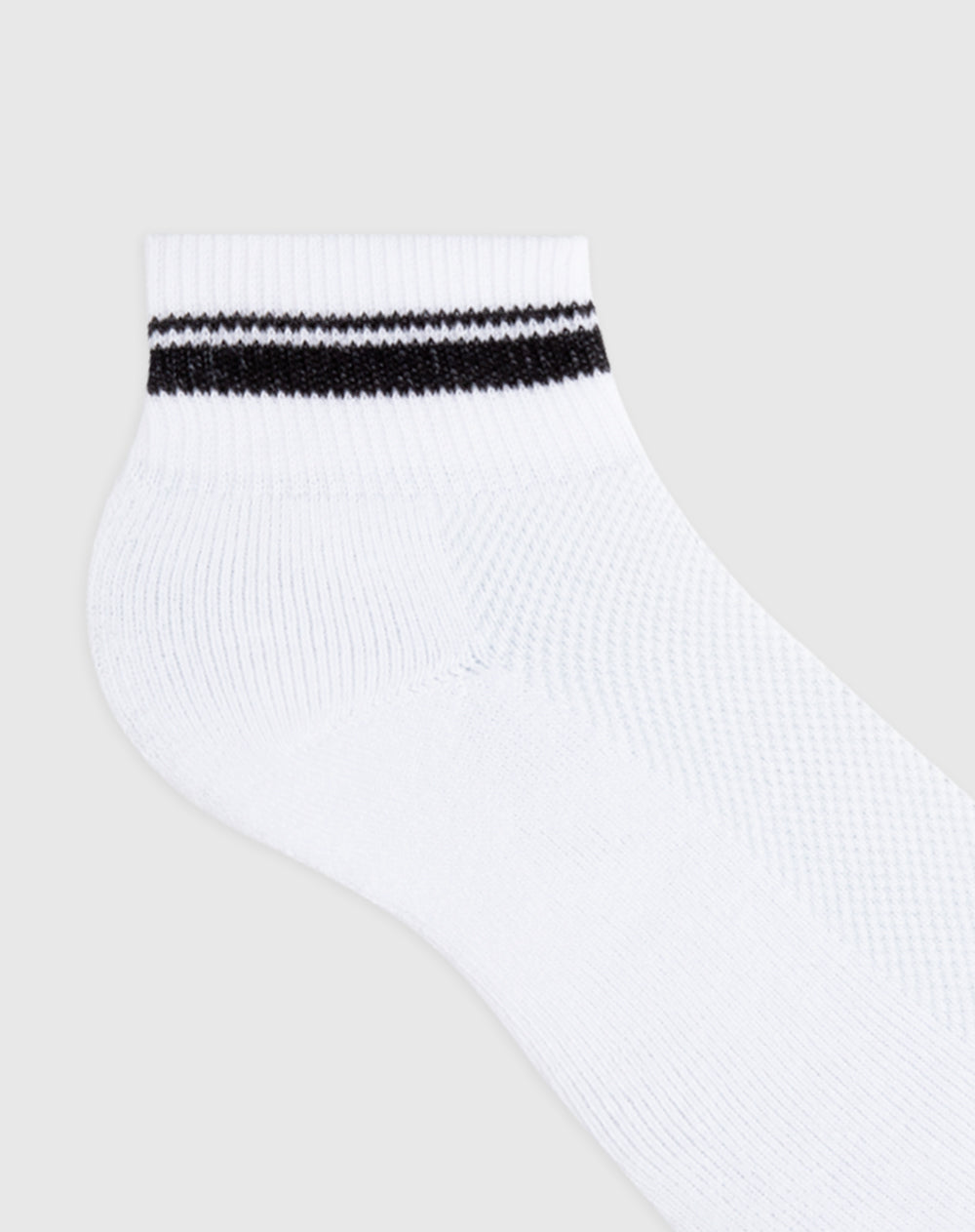 Medias deportivas para hombre tobilleras cortas alcolchadas pack x3unds blancas